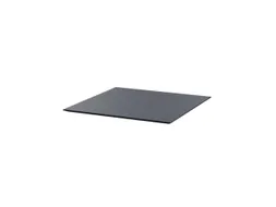 tafelblad,BxD 700x700mm,v. Terrastafel,blad zwart,vierkant