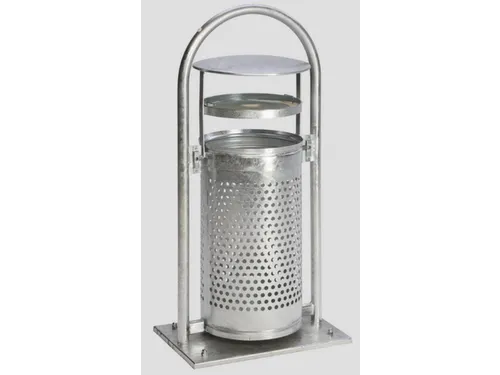 Afvalbak met beugel 65 liter asbakinzet 1080x580x380mm vuurverzinkt