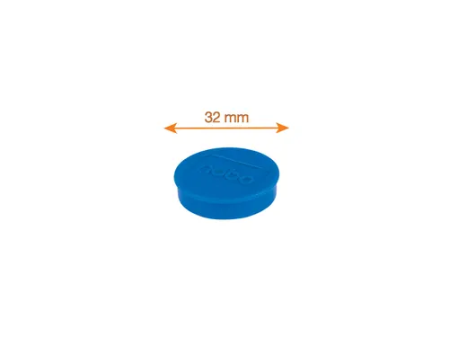 Magneet Nobo 32mm assorti 10st