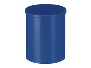 Ronde Papierbak Metaal 15 Liter Blauw - 1