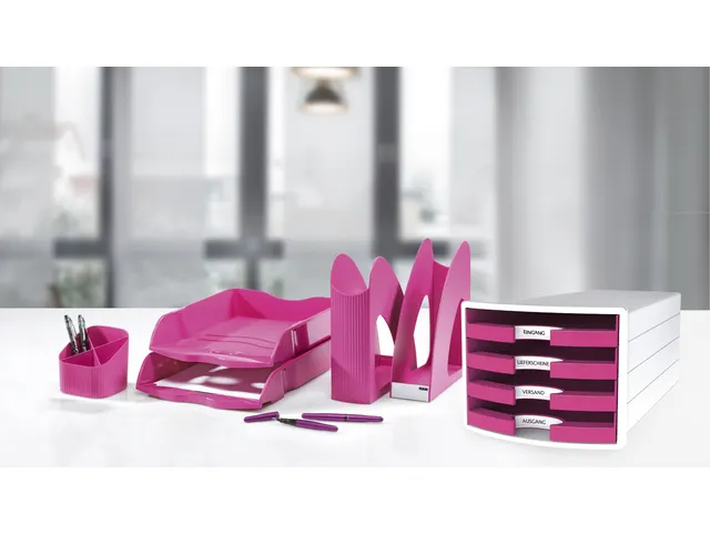 Ladenkast HAN Impuls met 4 laden open roze