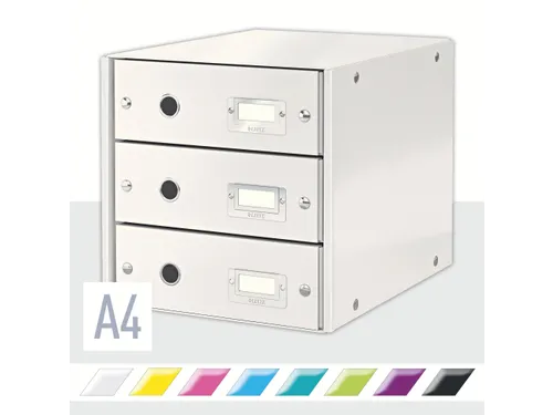 Ladenbox 3 Laden Leitz Click & Store 3 Laden Wit 77% gerecycled karton