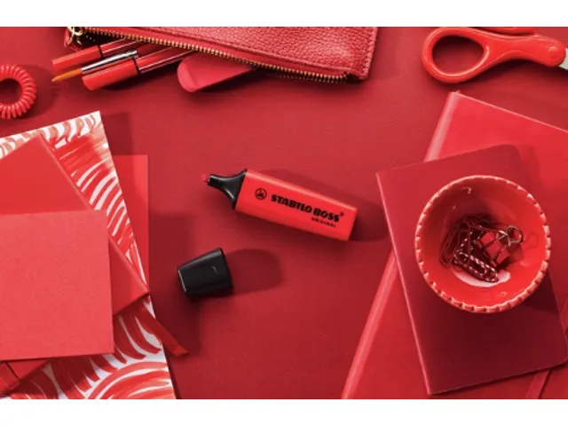 Markeerstift STABILO Boss 70/48 echt rood 15 stuks