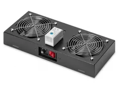 Dakventilatorunit voor 483 mm (19 inch) wandbehuizing Zwart