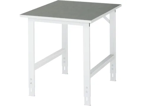 werkbank,HxBxD 760-1080x750x1000mm,houtblad,m. linoleumlaag