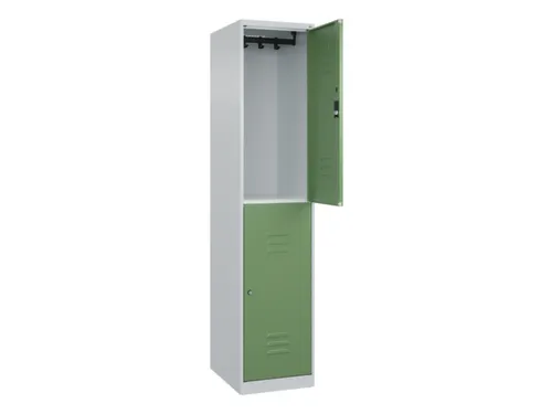 dubbeldekse locker,HxBxD 1850x400x500mm,1x2vak.,vak B 400mm