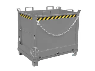 klapbodemcontainer,HxLxB 1145x840x1245mm,0,75m³,hijsogen,vorksloffen - 2
