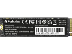 Verbatim Vi3000 PCIe NVMe M.2 SSD 256GB