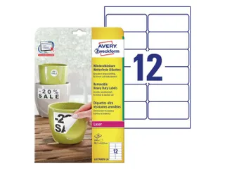 Etiket Avery L4776REV-20 99.1x42.3mm wit 240stuks - 1