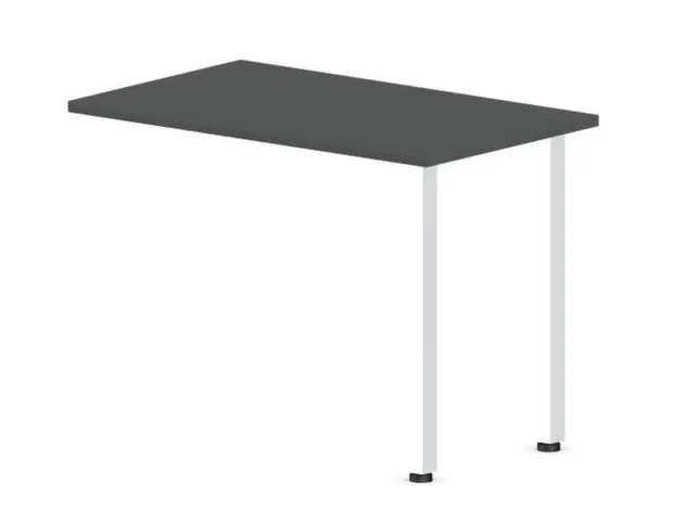 aanbouwtafel,i.h.v.,HxBxD 720-840x1000x600mm,MS-donkergrijs
