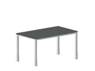 In hoogte verstelbaar bureau,HxBxD 720-840x1400x800mm,MS-donkergrijs - 2