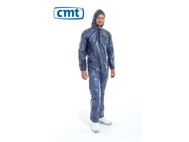 Pp non woven Coverall met pe coating Maat XL Blauw 40 Gram 50 Stuks