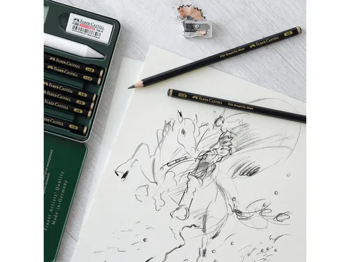 Grafietpotlood Pitt Mat Etui set 11 stuks