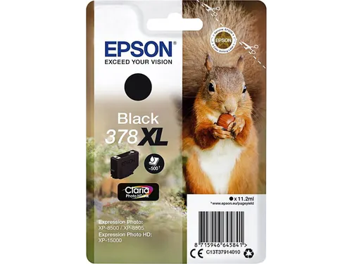 Inktcartridge Epson 378XL T3794 Zwart C13T37914010