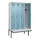 locker met bank,HxBxD 2120x1200x815mm,4vak,vak B 300mm,draaigrendel