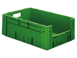 Euronorm Stapelkrat Groen 210x600x400mm 38l Gesloten Grijpopening