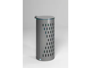 Afvalverzamelaar Zilver 120 Liter 850x380x440mm Met Deur - 1
