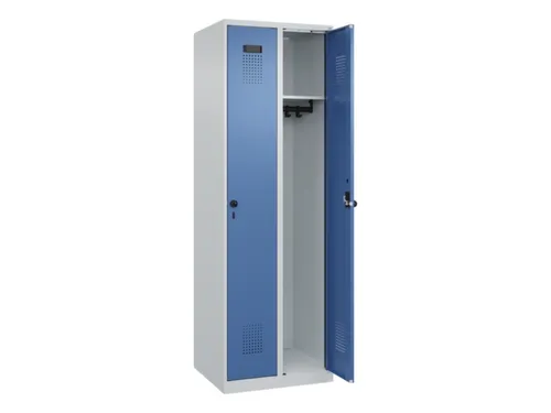 locker,HxBxD 1850x600x500mm,2vak,vak B 300mm,draaigrendel