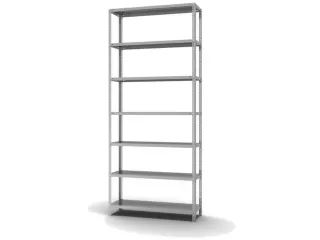 magazijnstelling,grondveld,HxBxD 3000x1300x400mm,vaklast 350kg - 2