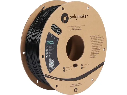 TPU95-HF 1,75mm HIGH SPEED zwart 1kg PolyFlex 3d Filament