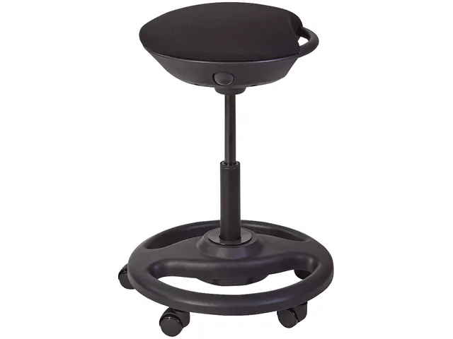 Rolly Ergonomische Zit-Stahulp zwart