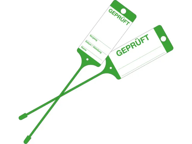 remorque PP vert « Contrôlé » a. impression linéaire