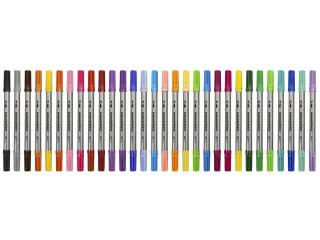 Viltstiften Eberhard Faber duo 2 en 3-4mm assorti etui à 30st. - 3