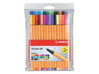 Fineliner Stabilo Point 88 0.4mm 30 Stuks Assorti Inclusief 5X Neon - 2