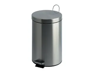 Afvalbak Pedaalemmer Rond 20 Liter Mat Rvs - 1