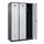 locker voor scheiding van kleding,HxBxD 1850x1200x500mm,3vak