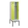 locker met bank,voor scheiding van kleding,HxBxD 2120x600x815mm,2vak