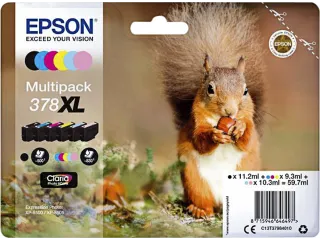Inktcartridge Epson 378XL T3798 6 kleuren C13T37984010 - 1