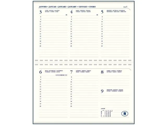 Agenda 2027 Ryam Compact Suprema 7dagen/2pagina's ringplastic bordeaux