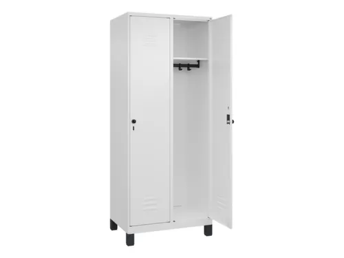 locker,HxBxD 1950x800x500mm,2vak,vak B 400mm,draaigrendel,voeten