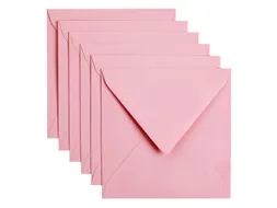 Envelop Papicolor 140x140mm Babyroze Gegomd