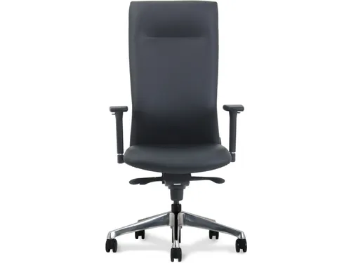 Manager Bureaustoel Luxe Vienna Coupon Leder Zwart