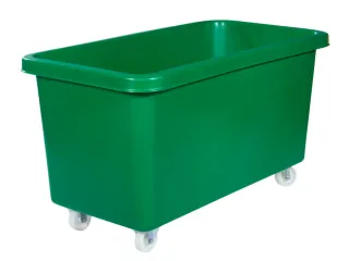 Verrijdbare Rechthoekige Bak 450 Liter Hxbxd 737X1308X699Mm Pe Groen - 1