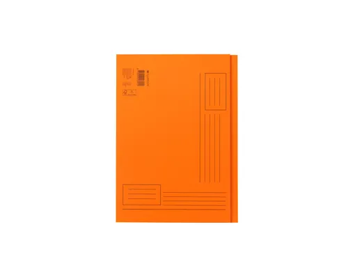 Vouwmap Quantore A4 ongelijke zijde 250gr oranje