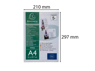 Folderhouder hellend A4 transparant - 9