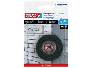 Montagetape tesa Powerbond baksteen dubbelzijdig 1,5mx19mm - 1