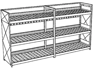 Vatencontainer 3630x6240x1390mm 60x200l 3 Vakniveaus Opvangbak 2x650l - 1