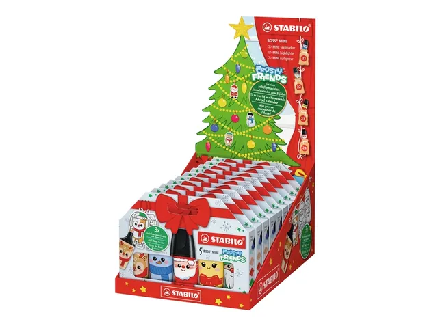 Markeerstift STABILO BOSS mini Frosty Friends assorti 5 stuks