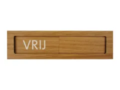 Premium Schuifbord Houtlook Vrij Bezet 150x40mm