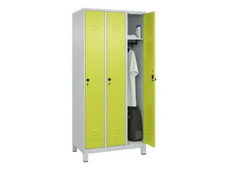 locker,HxBxD 1950x900x500mm,3vak,vak B 300mm,draaigrendel,voeten - 3