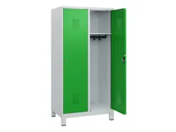 schoollocker,HxBxD 1630x800x500mm,2vak,vak B 400mm,cil.-slot,voeten