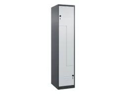 Z-garderobekast,HxBxD 1850x400x500mm,vak B 200/400mm,draaigrendel