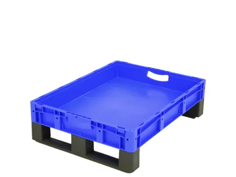 Euronorm Stapelkrat Pp 120x800x600mm 43l Dubbele Bodem Sledepoten