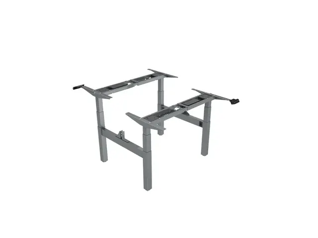 OUTLET Elektrisch Verstelbaar Zit-Sta Frame Duo Bureau Grijs 180Cm