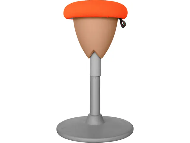 Ergonomische Zit-Sta Kruk Oranje