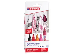 Viltstift edding 4500 textiel rond 2-3mm warm assorti